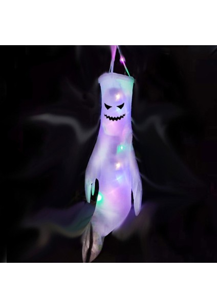 LED Işık Hayalet Rüzgar Tulumu Cadılar Bayramı Dekorasyonu Bahçe Dekoru (D) (Yurt Dışından) modelleri