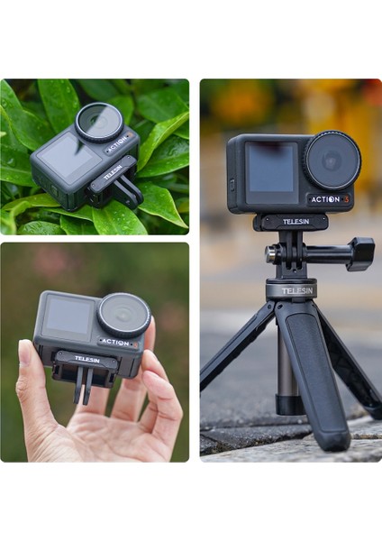 Djı Osmo Action 3 Adaptörü Için Telesın Manyetik Iki Pençe Adaptörü (Yurt Dışından)
