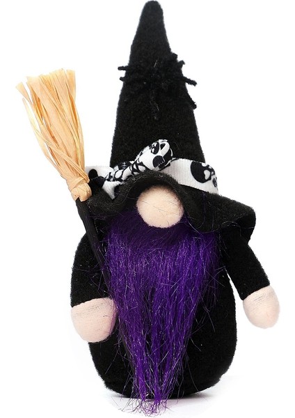 Aile A Için Cadılar Bayramı Korku Teması El Yapımı Gnome Yüzü Olmayan Bebek (Yurt Dışından)