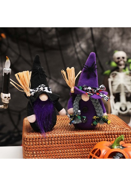 Aile A Için Cadılar Bayramı Korku Teması El Yapımı Gnome Yüzü Olmayan Bebek (Yurt Dışından) modelleri