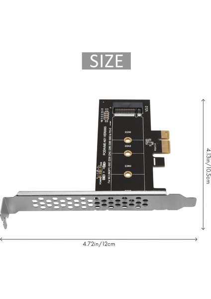 Pcıe - M2 Adaptörü 3.0 X1 - Nvme SSD Adaptör Desteği 2230 2242 SSD (Yurt Dışından)