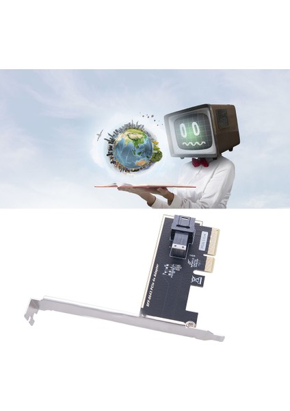 Masaüstü Pcı-E3.0x4 - U.2 Transfer Kartı SFF8639 Arayüzü Tek Bağlantı Noktası (Yurt Dışından)