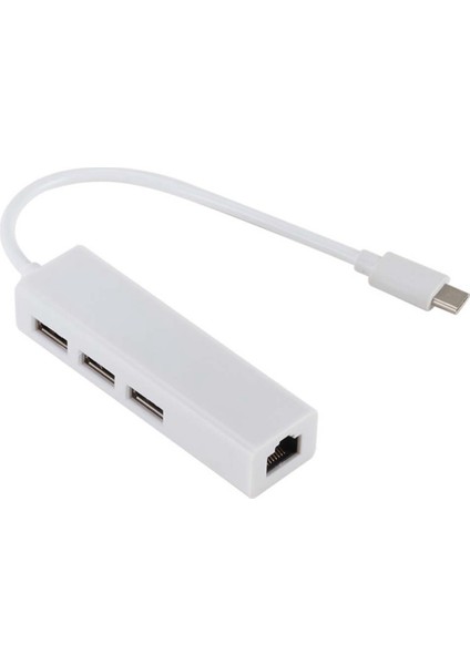 Tip - Usb2.0 100GBE Hub Lan RJ45 Ethernet Ağı 3 Bağlantı Noktalı USB 2.0 (Yurt Dışından)