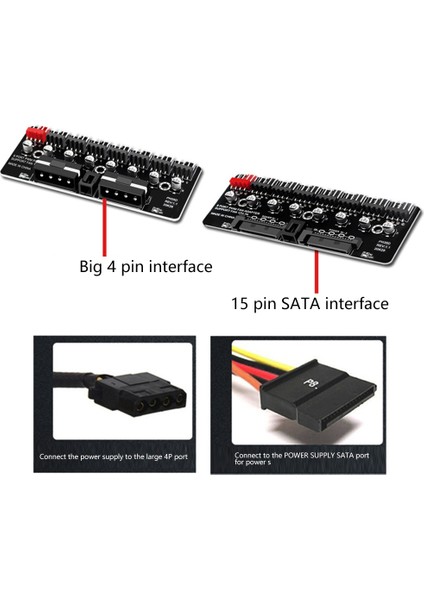 Masaüstü Için Pwm Fan Hub Cpu Şasi Fan Valisi 12V 4pin Arayüzü (Yurt Dışından)