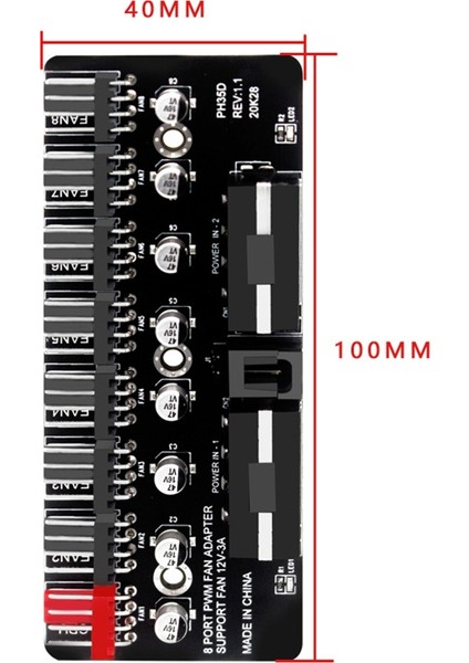 Masaüstü Için Pwm Fan Hub Cpu Şasi Fan Valisi 12V 4pin Arayüzü (Yurt Dışından)