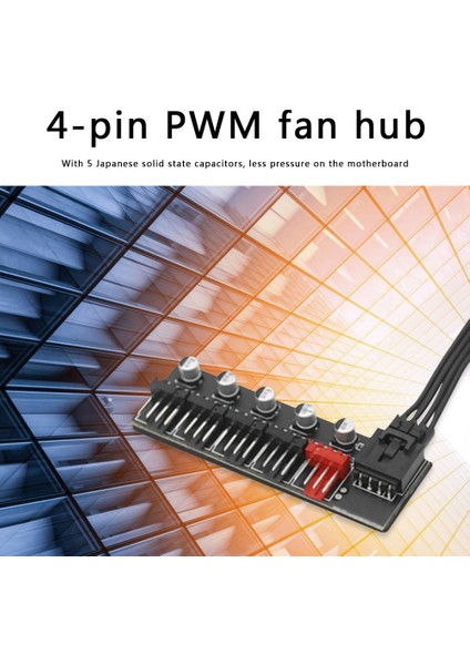 4 Pin Pwm Soğutucu Soğutma Fanı Bilgisayar Kabloları Konnektörleri Için 5 Portlu Pc (Yurt Dışından)