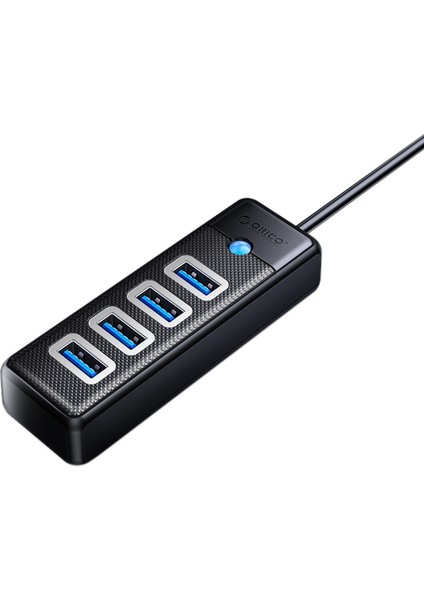 Orıco 4 Bağlantı Noktalı USB 3.0 Hub 5 Gbps Yüksek Hızlı Ayırıcı Otg Adaptör Siyah (Yurt Dışından)