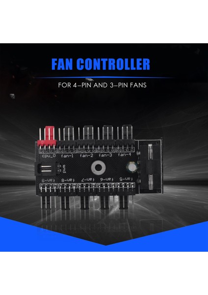 10 Port Pc Şasi Fan Hub Cpu Soğutma Hub 12V 4 Pinli Fan Pwm Hub (Yurt Dışından)
