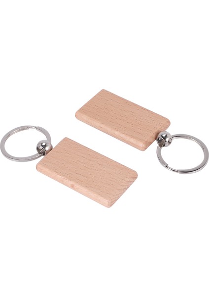 40 Adet Boş Ahşap Anahtarlık Gravür Diy Ahşap Anahtarlıklar Anahtar Etiketleri (Yurt Dışından)