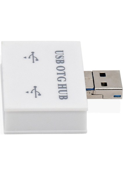 USB Hub Adaptörü Dönüştürücü Erkek - Ikiz Şarj Cihazı Çift 2 Bağlantı Noktası, B (Yurt Dışından)