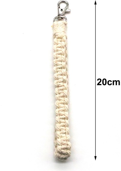 3 Parça Makrome Anahtarlık El Yapımı Boho Aksesuarları Bileklik Anahtarlık (Yurt Dışından)