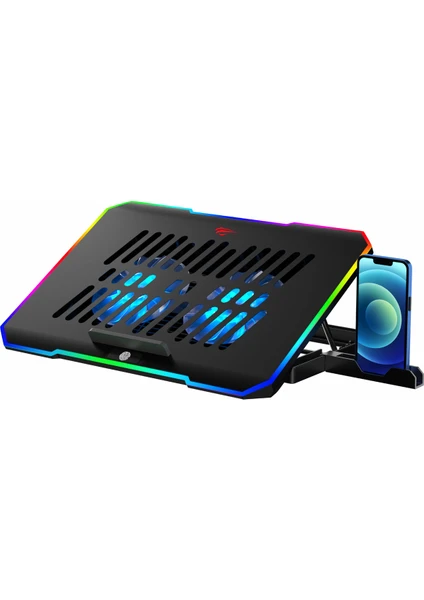 Gamenote F2069 Cooling Pad Rgb Gaming Laptop Soğutucu - Ayarlanabilir 2 Büyük Fan 2000RPM