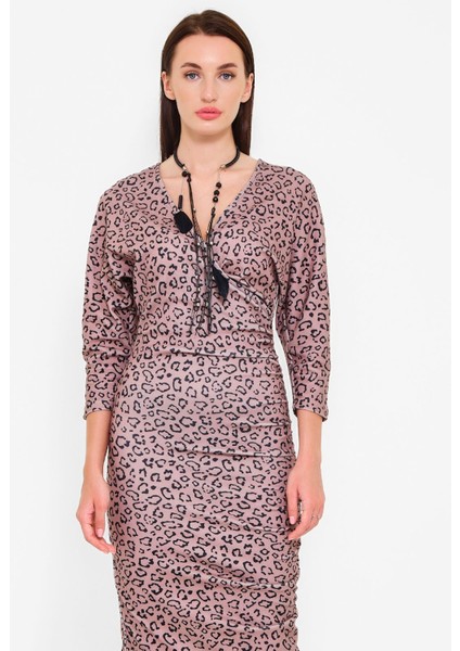 Modatalika Kadın Uzun Kollu Desenli Elbise indirimleri