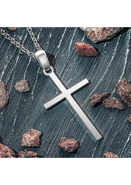 925 Ayar Gümüş Doç Zincirli Unisex Hac Kolye