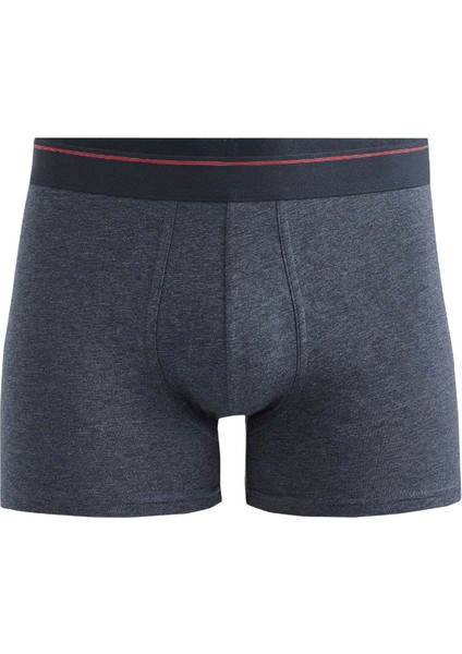 Erkek Likralı Pamuklu Boxer Özel Hijyenik Ambalajlı 3'lü Paket