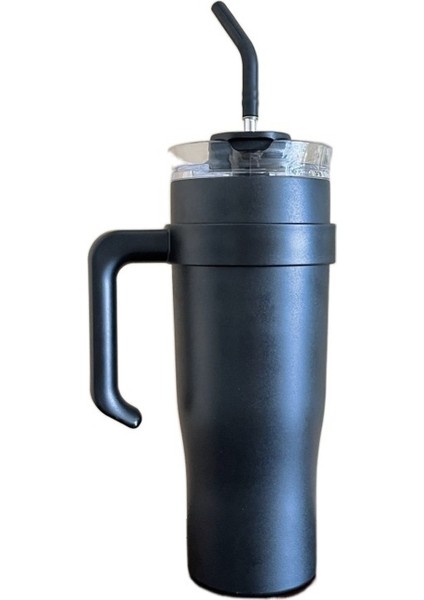 Vibrato ile Aynı Buz Kabı 40 Oz Araba Bardağı Dev Paslanmaz Çelik Termos Soğuk Bardak Büyük Kapasiteli Saman Bardak (Yurt Dışından)