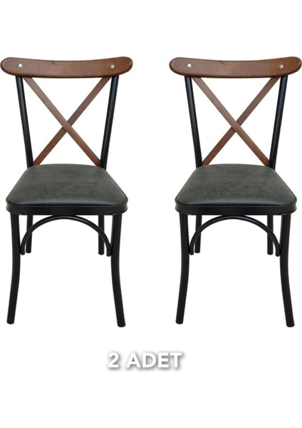 Mutfak Sandalye Cafe Sandalye Salon Sandalye Çapraz Tonet Sandalye 2 Adet
