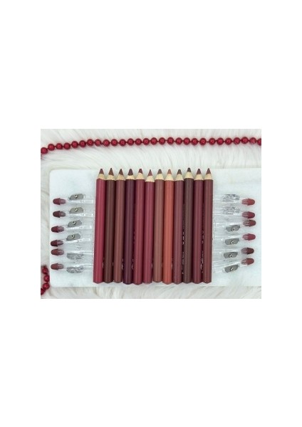 Dudak Kalemi Matte Color Lipstick Jumbo Kalın Kalem Ruj Waterproof 12'li fiyatları