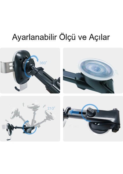 Araç Içi Silver Renkli Telefon Tutucu