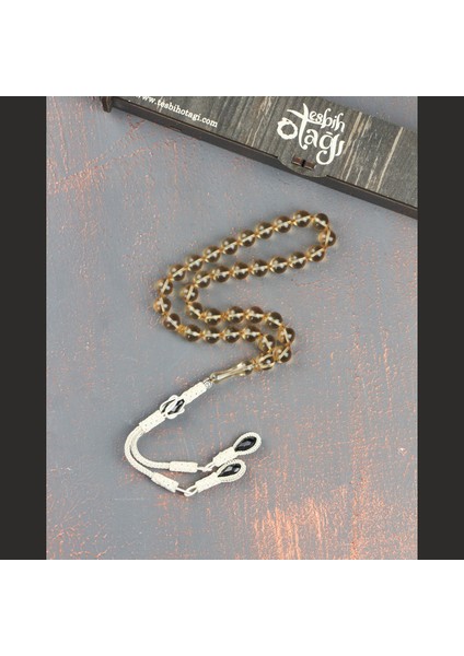 Kazaz Püsküllü Küre Kesim Ateş Kehribar Tesbih (Sertifikalı) fiyatları