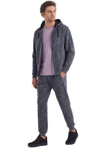 Blackpade Erkek Kapüşonlu Antrasit Sweatshirt 40074