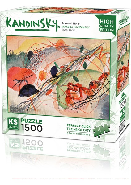 Aquarell No 6 1500 Parça Puzzle Wassily Kandinsky Wassily Kandinsky