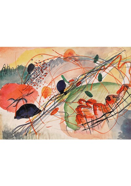 Aquarell No 6 1500 Parça Puzzle Wassily Kandinsky Wassily Kandinsky