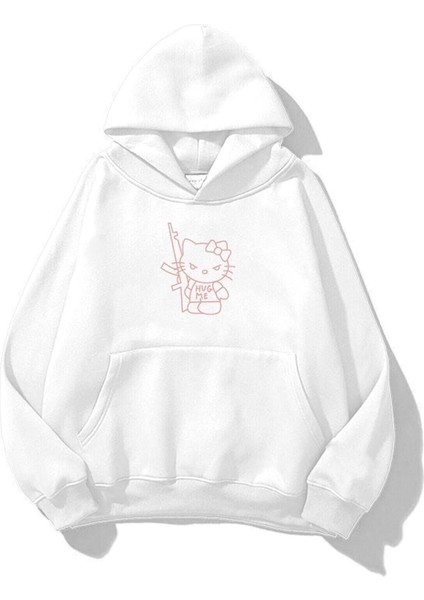 Hug Me Sweatshirt Beyaz