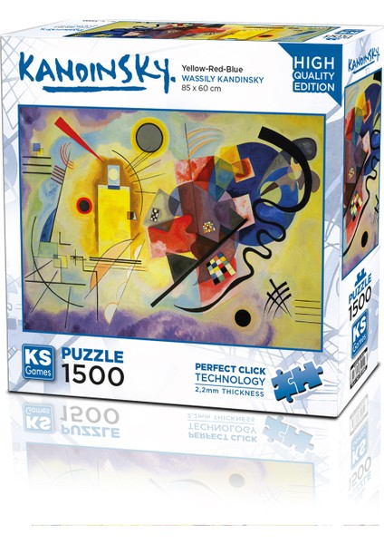 KS Games Yellow Red Blue 1500 Parça Puzzle