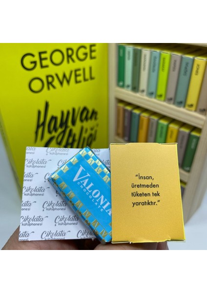 Çikolata Kütüphanesi George Orwell Hayvan Çiftliği Temalı Çikolata Kütüphanesi