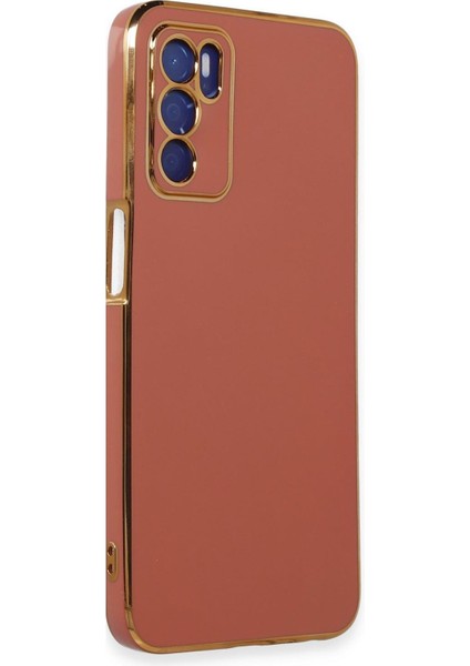 Oppo A16 Kılıf Olive Plated Kırmızı