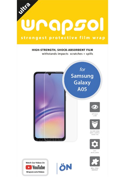 Samsung Galaxy A05 Ekran Koruyucu Poliüretan Film