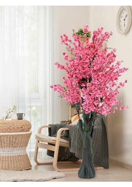 Yapay Ağaç Pembe Japon Kiraz Çiçeği Hazır Gövdeli Bahardalı Ağacı 170 cm Sakura Çiçeği modelleri