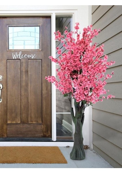 Yapay Ağaç Pembe Japon Kiraz Çiçeği Hazır Gövdeli Bahardalı Ağacı 170 cm Sakura Çiçeği fırsatları
