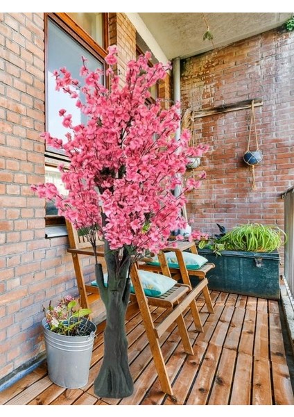 Yapay Ağaç Pembe Japon Kiraz Çiçeği Hazır Gövdeli Bahardalı Ağacı 170 cm Sakura Çiçeği indirimleri