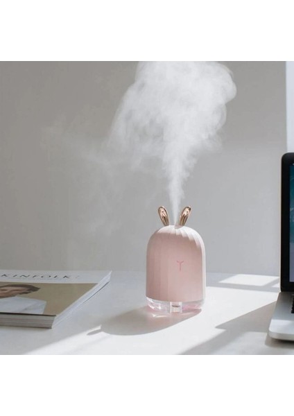 Lovely Humidifier Ortam Dezenfeksiyon ve Şık Buhar Makinesi Pembe