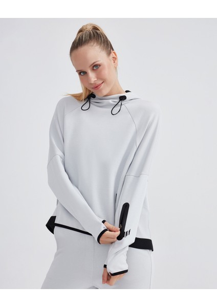 W 2xi-Lock Hoodie Sweatshirt Kadın Gri S232207-043 modelleri