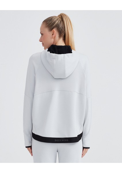 W 2xi-Lock Hoodie Sweatshirt Kadın Gri S232207-043 fırsatları