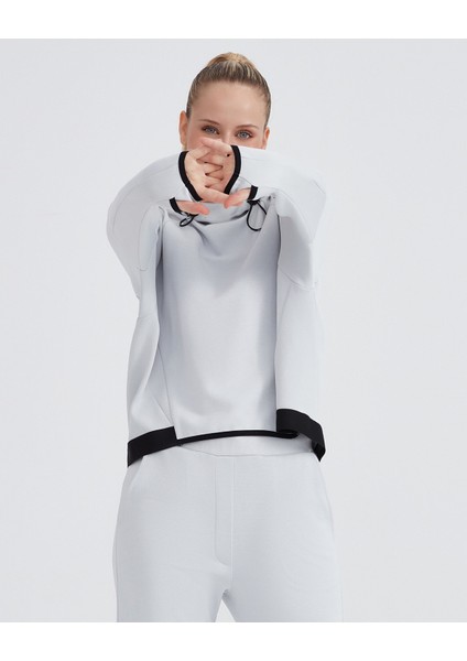 W 2xi-Lock Hoodie Sweatshirt Kadın Gri S232207-043 indirimleri