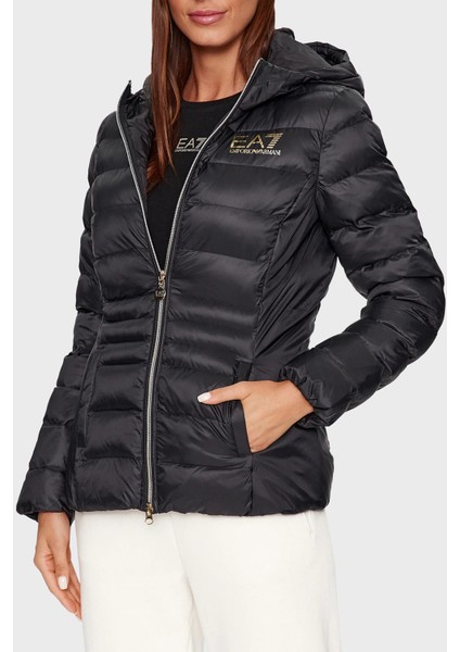 Regular Fit Kapüşonlu Şişme Mont Bayan Mont 6RTB01 TN88Z 0200