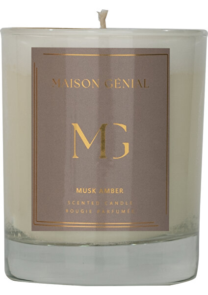 Maison Genial Classic Musk Amber Kahverengi Mum Orta Boy 210G