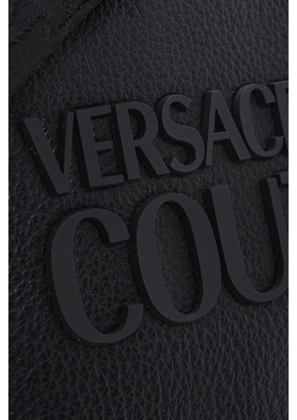 Versace Jeans Couture Dikey Ön Cepli Erkek Çapraz Askılı Çanta