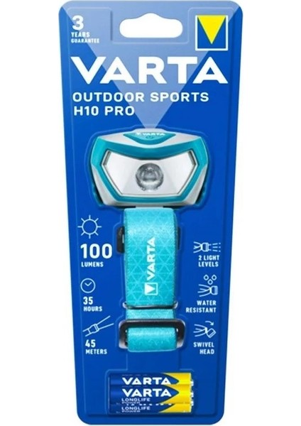 16650 Outdoor Sports H10 Pro Kafa Feneri 3AAA