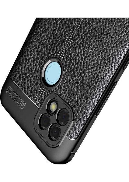 Realme C25 Kılıf Deri Desenli En Kaliteli Silikon Kılıf