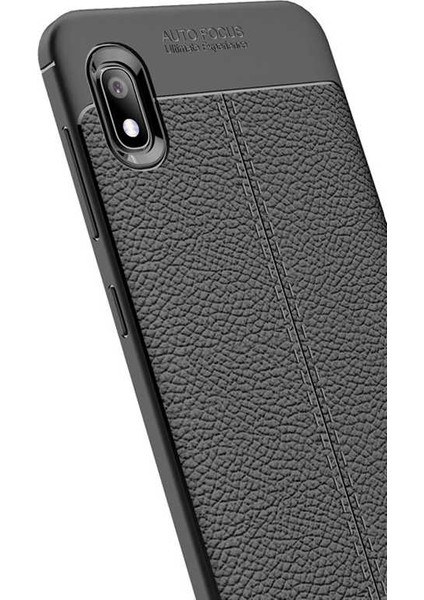 Samsung Galaxy A10 Kılıf Deri Desenli En Kaliteli Silikon Kılıf