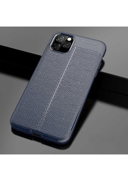 Apple iPhone 11 Pro Max Kılıf Deri Desenli En Kaliteli Silikon Kılıf