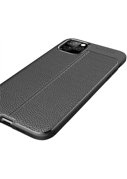 Apple iPhone 11 Pro Max Kılıf Deri Desenli En Kaliteli Silikon Kılıf