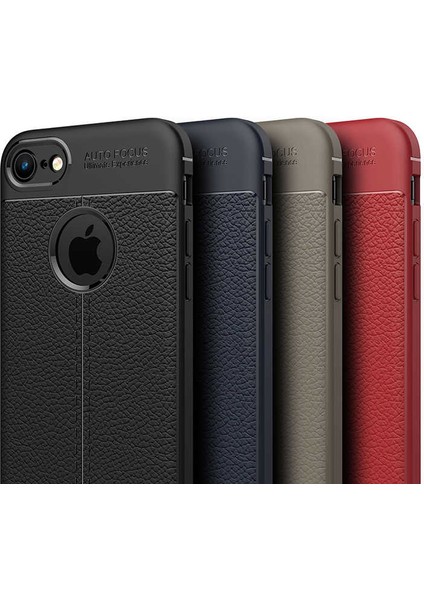 Apple iPhone 7 Kılıf Deri Desenli En Kaliteli Silikon Kılıf