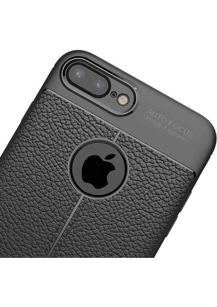 Apple iPhone 7 Plus Kılıf Deri Desenli En Kaliteli Silikon Kılıf