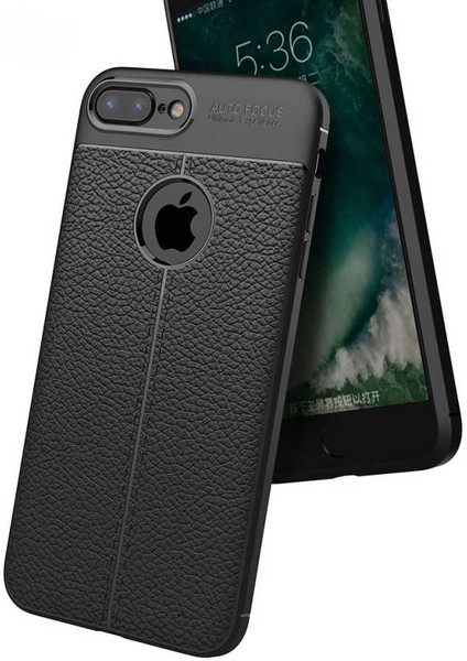 Apple iPhone 7 Plus Kılıf Deri Desenli En Kaliteli Silikon Kılıf